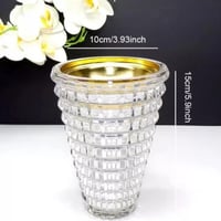 مجموعة 12 مباخر زجاجيه على شكل كريستال بتصميم اسطو...