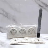 مجموعة 12 ميداليات بسلسه ذهبيه على شكل قوس قزح من...