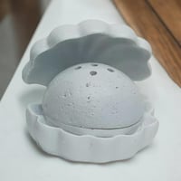 مباخر فاخرة على شكل صدف بلون أبيض (12 قطعة)