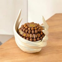 صحن تقديم بتصميم انيق من الفايبر لون سكري (بدون تع...