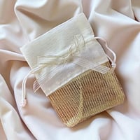 مجموعة 12 قطعة من أكياس توزيعات انيقة باللون البيج