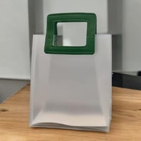 مجموعة 12 من اكياس شفافة من البلاستيك مع مسكة بلون...