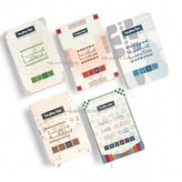 مجموعة (12) من دفاتر ملاحظات مصممة بالوان وزخارف م...