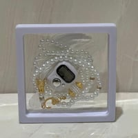 مجموعة من 12 قطعة من برواز حافظة شفاف مع سبحة وخات...