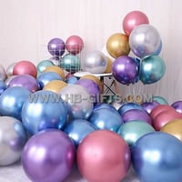 مجموعة 50 بالونات كروم ملونة | Chrome Balloons Mix...
