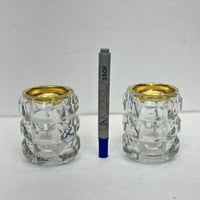 مجموعة مباخر من 12 قطعة من الكريستال صغيرة الحجم ب...