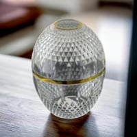 علب مناديل ميني اكريليك بتصميم كرستال بيضاوى الشكل