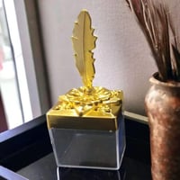 مجموعة 12من علب التعبئة مربع الشكل مع غطاء ذهبي