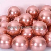 مجموعة 50 بالونات كروم رزو قولد | Chrome Balloons...