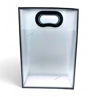 مجموعة (12) من اكياس توزيعات شفافة مصممة مع مقبض ب...