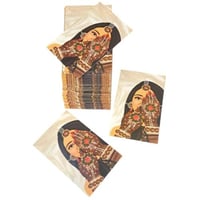 كرت بثيم عروسه منقوش على كفيها حنا (12 قطعة) لتوزي...