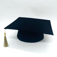 مجموعة من (12) من قبعة تخرج مخمل سادة مقاس صغير