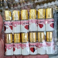 توزيعات تولات مسك أبيض (12 قطعة) بعبارة ألف مبروك