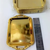 صحون ميني انيقه للتوزيعات (12 قطعة) لون ذهبي