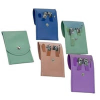 مجموعه 12 من طقم حقائب جلد تحتوي على ادوات العناية...