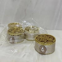 مجموعة من 12 قطعة من علب التعبئة بتصميم دائري انيق