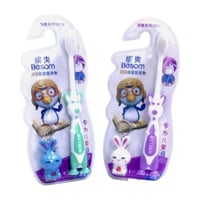 مجموعة 12 من فرش اسنان للأطفال مع ميدالية لعبة للت...