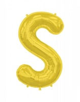 بالون هيليوم حرف S مقاس 40 إنش ذهبي