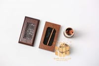 توزيعات مباخر ذكية بني غامق ميني 12 قطعة (درزن)