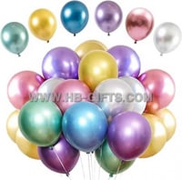 مجموعة 50 بالونات كروم ملونة | Chrome Balloons Mix...