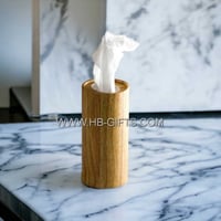 مجموعة 12 مناديل اسطوانيه خشبية للتوزيعات | مناديل...