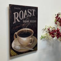 لوحة جدارية خشب دارك كابتشينو