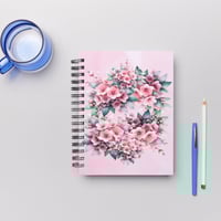 دفتر عربي بغلاف الحديقة - مع كتابة اسم او عباره