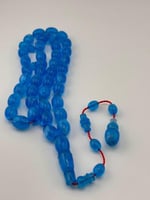 سبحة بكالايت صب جديد أزرق بيضاوي