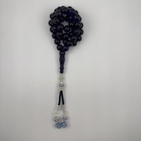 سبحة إحترافية لون أزرق بإنعكاس بنفسجي وطربونتين فض...