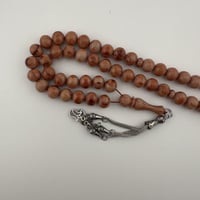 سبحة بكلايت بلجيكي لون بيج محروق