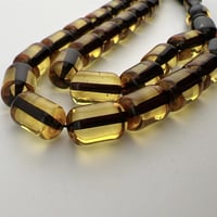 سبحة كهرمان كاريبي طبيعي أصفر ذهبي