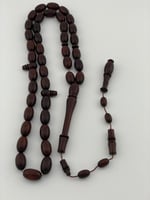 سبحة من خشب السنيك وود قصة بيضاوي