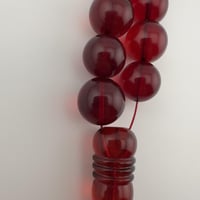 سبحة كهرمان طبيعي كاريبي ملون