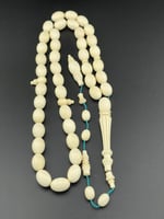 عاج ناب الفيل بشاهد منقوش قصة بيضاوي