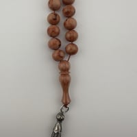 سبحة بكلايت بلجيكي لون بيج محروق