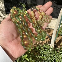 مسباح كهرمان كاريبي مع طربزونتين فضة عيار 1000 مع...