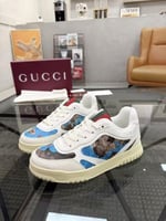 حذاء سنيكرز Gucci Re-Web من القماش بنقش GG