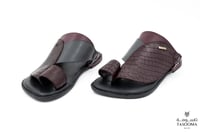 p3 حذاء شرقي من تاسومة-نعل نحيف 05096 / BORDO / 22...