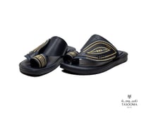 P3 حذاء شرقي مطرز من تاسومة 24001 / D.Blue