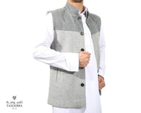 P3 صدرية زراير رمادى كاروه TASOOMA (1-10) / 00705