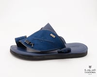 P حذاء شرقي مطرز من تاسومة 06109 / D.BLUE