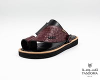 حذاء شرقي من تاسومة 05067-D-BORDO+BLACK/88