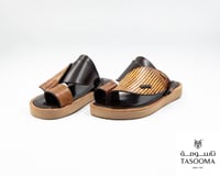 حذاء شرقي من تاسومة 05065-B-YELLOW+BROWN/115