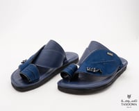 P حذاء شرقي مطرز من تاسومة 06109 / D.BLUE