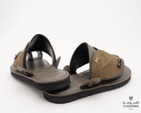 P حذاء شرقي مطرز من تاسومة 06110 / GREEN