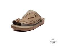 P3 حذاء شرقي مطرز من تاسومة 24006 / Camel