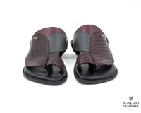 p3 حذاء شرقي من تاسومة-نعل نحيف 05096 / BORDO / 22...