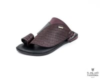 p3 حذاء شرقي من تاسومة-نعل نحيف 05096 / BORDO / 22...