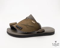 P حذاء شرقي مطرز من تاسومة 06110 / GREEN