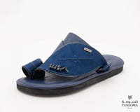 P حذاء شرقي مطرز من تاسومة 06109 / D.BLUE